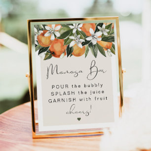 Poster CALLIOPE Citrus Orange Clementine MOMosa Bar Poste