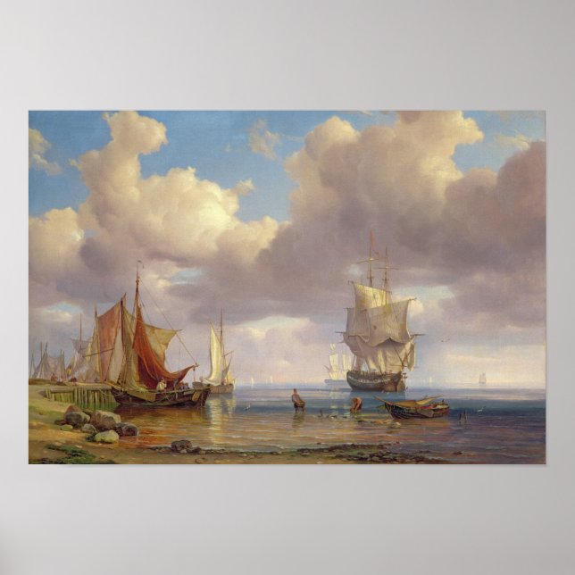 Pôster Calm Sea, 1836 (Frente)