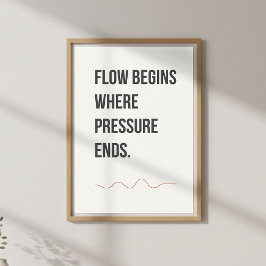 Poster Calm Studio Decor. Minimal Creative Quote