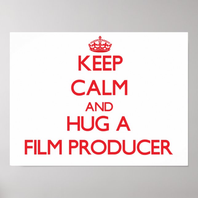 Pôster Calma e abraço um produtor de filmes (Frente)