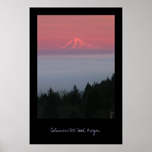 Poster Calma, Mt. Hood, Oregon (Frente)