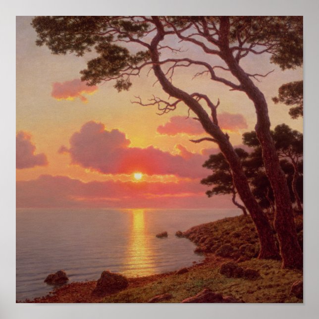 Pôster Calme de Soir, Cote d'Azur (Frente)