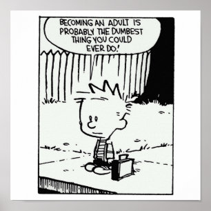 Poster calvin Tornando-se um adulto é