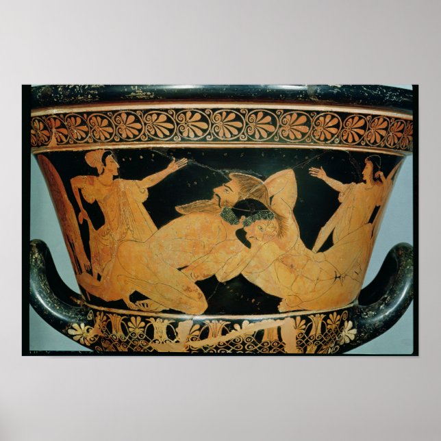 Pôster Calyx-krater 2, de número vermelho-Ático (Frente)
