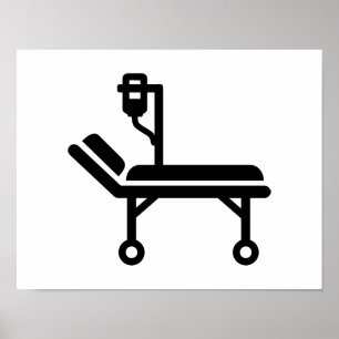 Pôster Cama de hospital