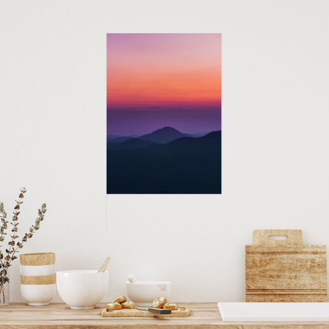 Poster Camadas do pôr do sol (Cozinha)