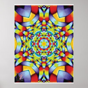 Pôster Camadas Kaleidoscópio