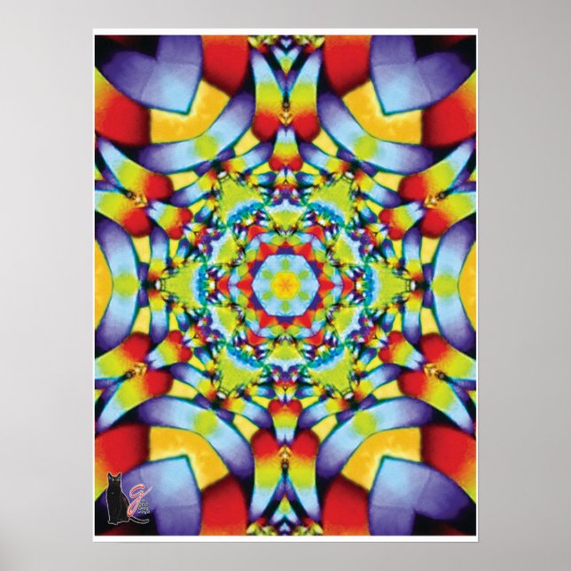 Pôster Camadas Kaleidoscópio (Frente)