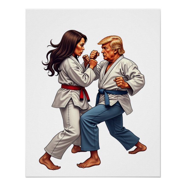 Pôster Camala Trump Fighting 2024 (Frente)