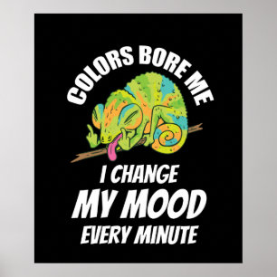 Poster Camaleão - As cores são chatas