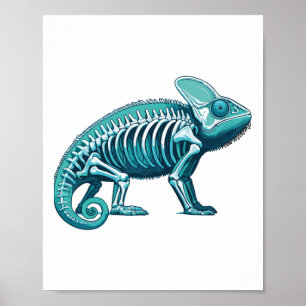 Poster Camaleão de raio-X Anatomia do Corpo Radiografia E