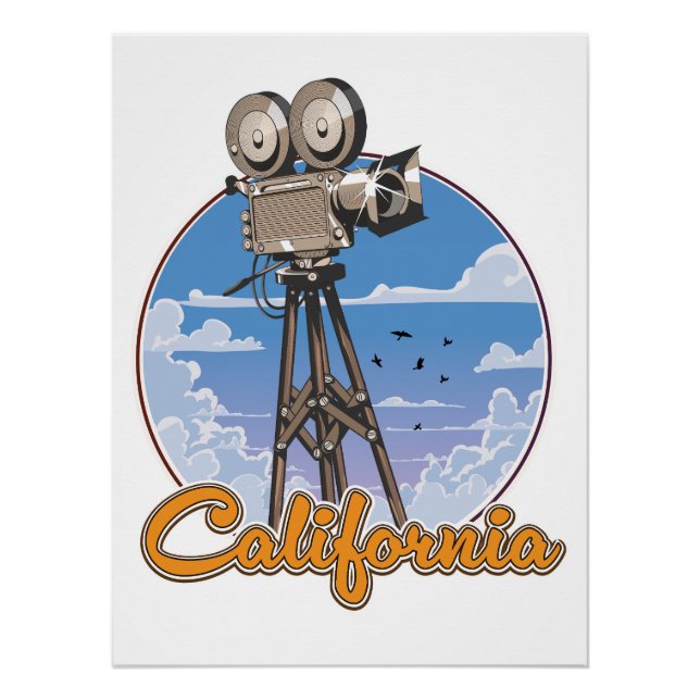 Pôster Câmara de Filme da Califórnia (Frente)