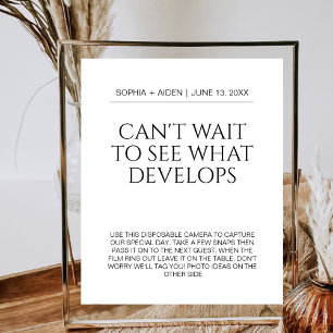 Poster Câmara descartável de casamento não pode esperar p