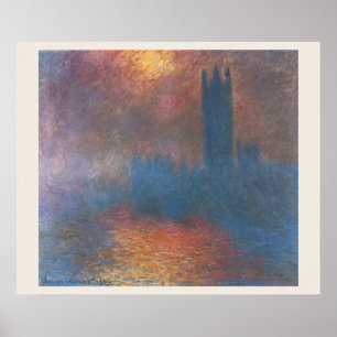 Pôster Câmara dos Deputados, Londres, por Claude Monet