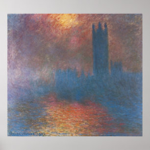 Pôster Câmara dos Deputados, Londres, por Claude Monet