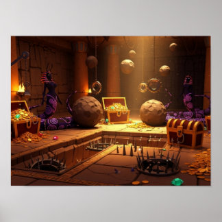 Poster Câmara dos Serpentes do Tesouro