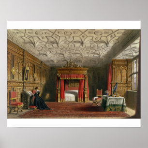 Pôster Câmara embutida, Sizergh, Westmoreland, 1849 (w/c