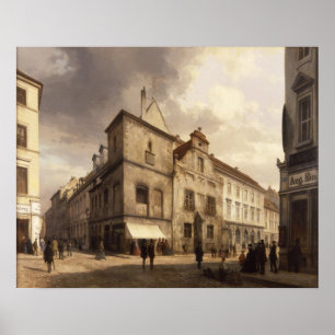 Pôster Câmara municipal velha de Berlim, 1867
