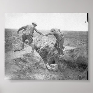 Pôster Camaradas na batalha de Ginchy, o Somme