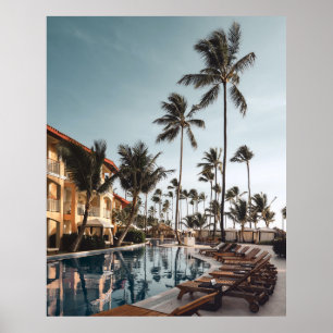 Poster Câmaras de salão de madeira castanho perto da pi