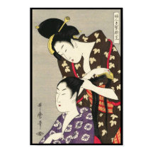 Camarões femininos Utamaro Yuyudo ukiyo-e art