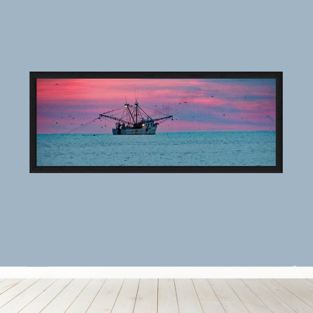 Poster Camaroneio ao Pôr do Sol (Criador carregado)