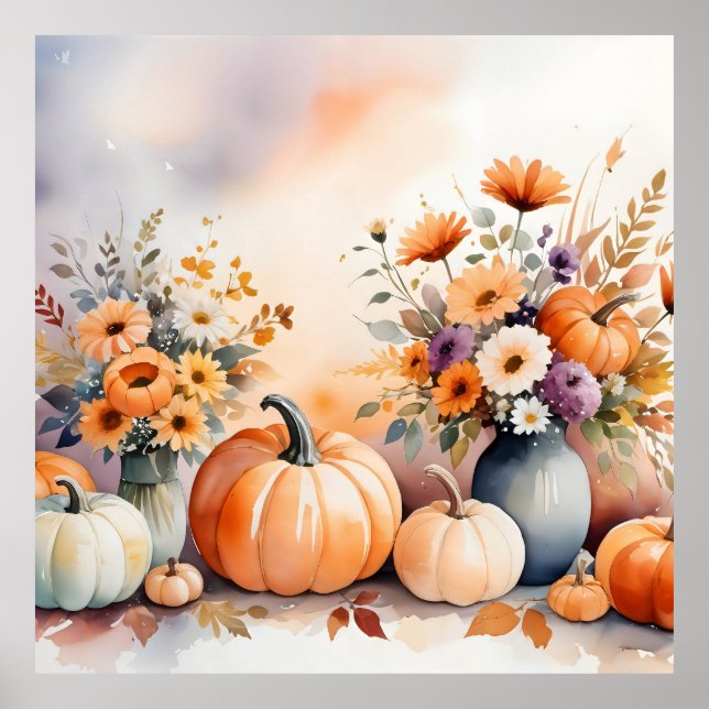 Poster Câmbio celebrante da aquarela (Frente)