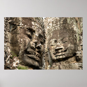 Poster Camboja, Angkor Wat. Angkor Thom, Bayon