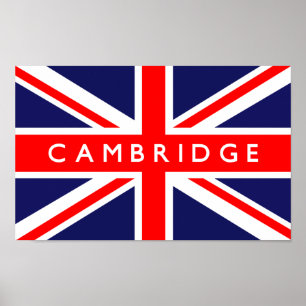 Pôster Cambridge UK Flag