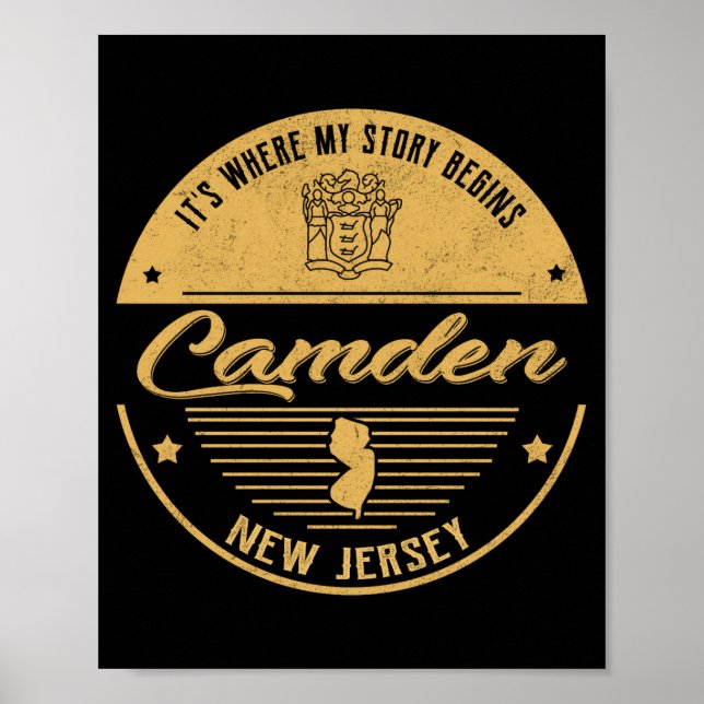 Poster Camden New Jersey Its Where My Story Begins _1  (Frente)