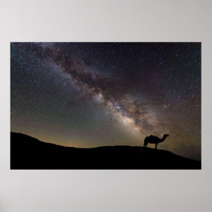 Poster Camel Silhouette e Milkyway