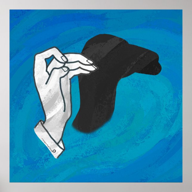 Pôster Camelo Sombra em Azul (Frente)