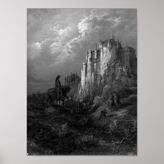 Pôster Camelot por Gustave Doré 1868 (Frente)