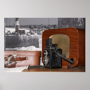 Poster Câmera analógica Vintage