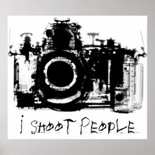 PÔSTER CÂMERA DE VISÃO X-RAY - PRETO E BRANCO