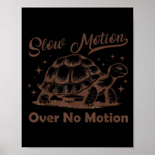 Poster Câmera Lenta Sobre Tartaruga Sem Movimento Meme Ho
