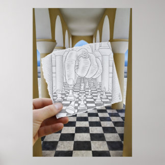 Pôster Câmera Pencil Vs - Checkmate