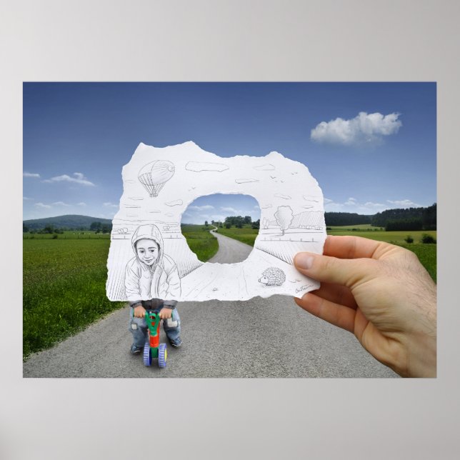 Poster Câmera Pencil Vs - Reprodução Infantil (Frente)