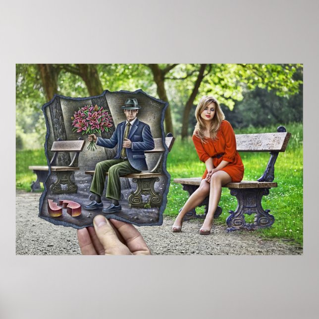 Pôster Câmera Pencil Vs - Santo Cavalheiro Namorados (Frente)