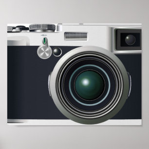 Pôster Câmera preta antiga
