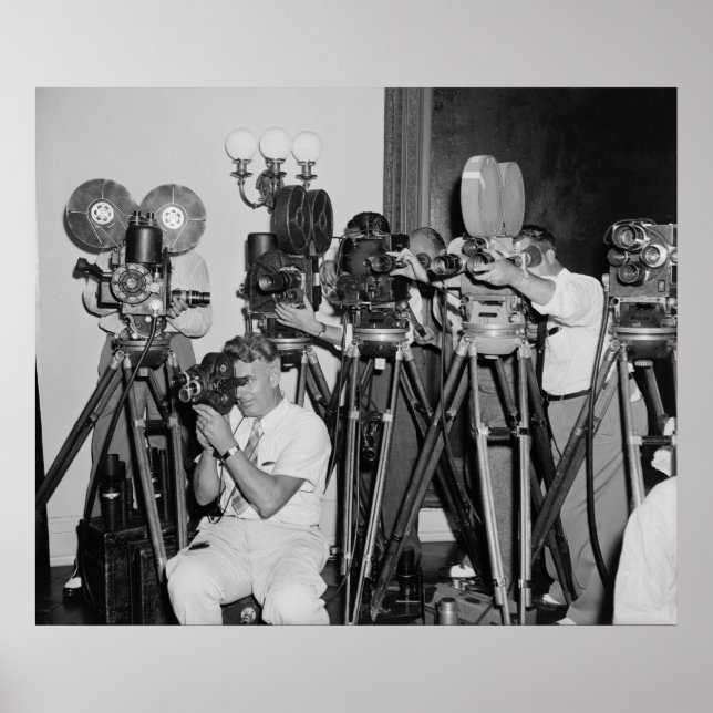 Poster Câmeras antigas da Casa Branca, anos 30 (Frente)