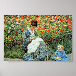 Pôster Camille Monet & Criança Monet Dia das Mães