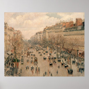 Pôster Camille Pissaro - Boulevard Monmartre Paris 1897