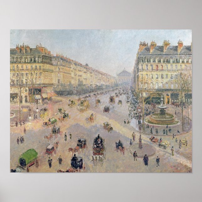 Pôster Camille Pissarro | Avenue de L'Opera, Paris (Frente)