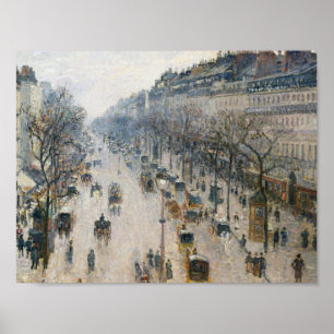 Poster Camille Pissarro - Boulevard Montmartre