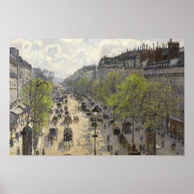 Poster Camille Pissarro - Boulevard Montmartre, Primavera (Frente)