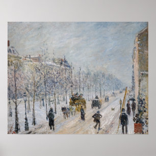 Poster Camille Pissarro - Boulevares Exteriores, Efeito d