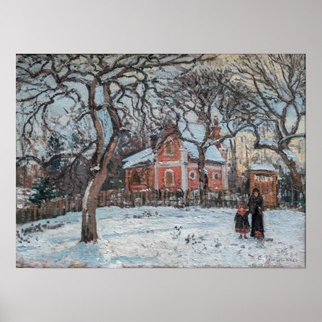 Poster Camille Pissarro - Chataigniers a Louvecienne (Frente)