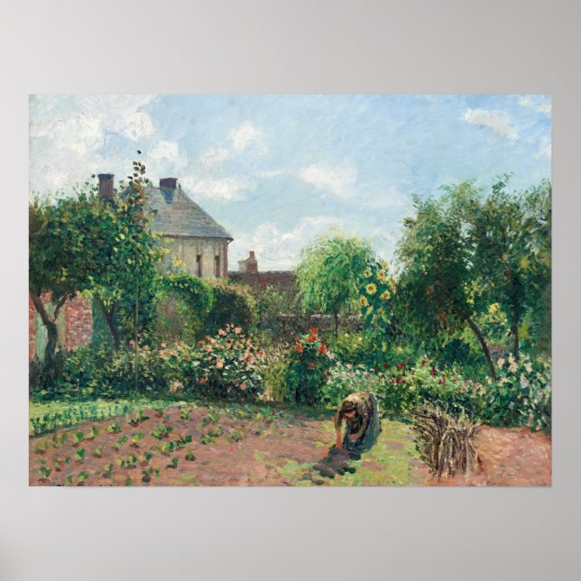 Poster Camille Pissarro O Jardim do Artista em Eragny (Frente)