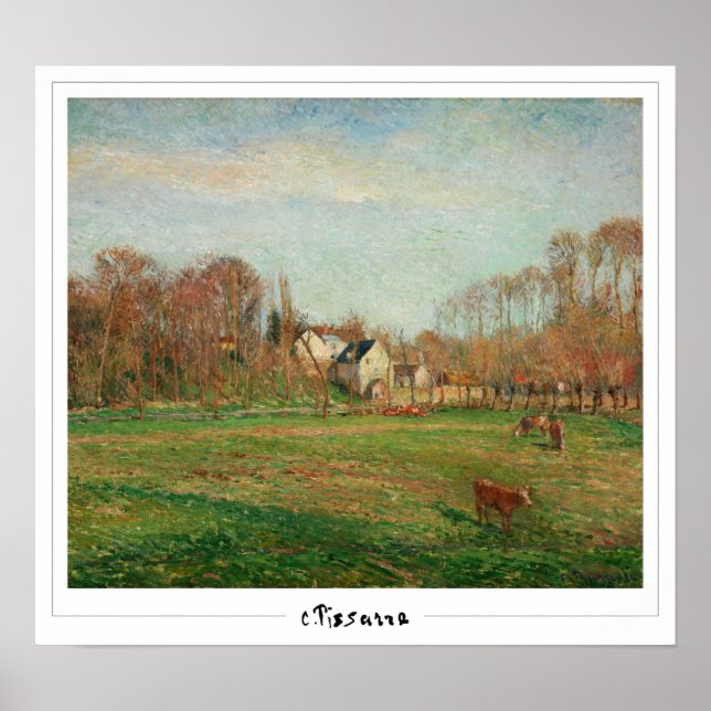 Poster Camille Pissarro Zedign Cartaz de Arte #12-2 (Frente)